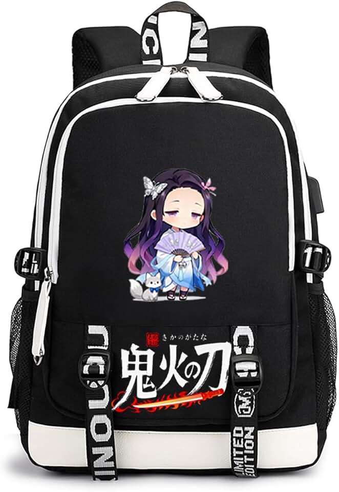 Linda mochila estilo anime para adolescentes grande capacidade moderna mochila de desenho animado mochila escolar para viagens escolares uso diário
