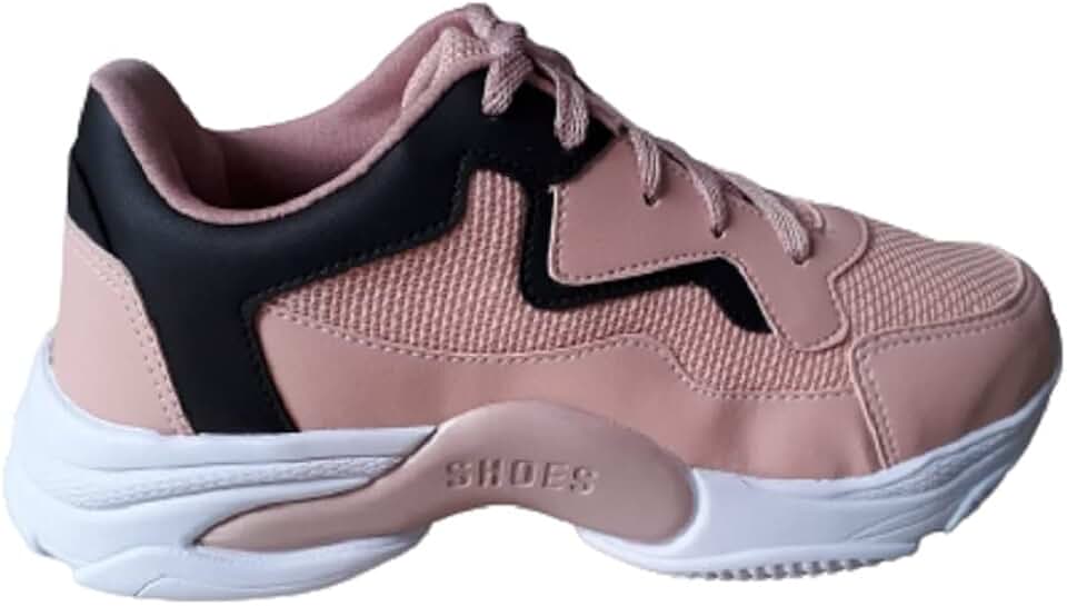 QR Shoes Tênis Feminino Chunky Sneaker Plataforma Casual Confort Moda