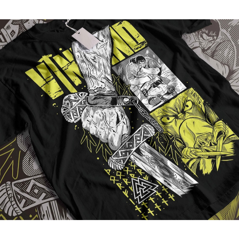 Camiseta Basica Algodao Thorfinn Son of Thors Vinland Saga Thor Anime Unissex