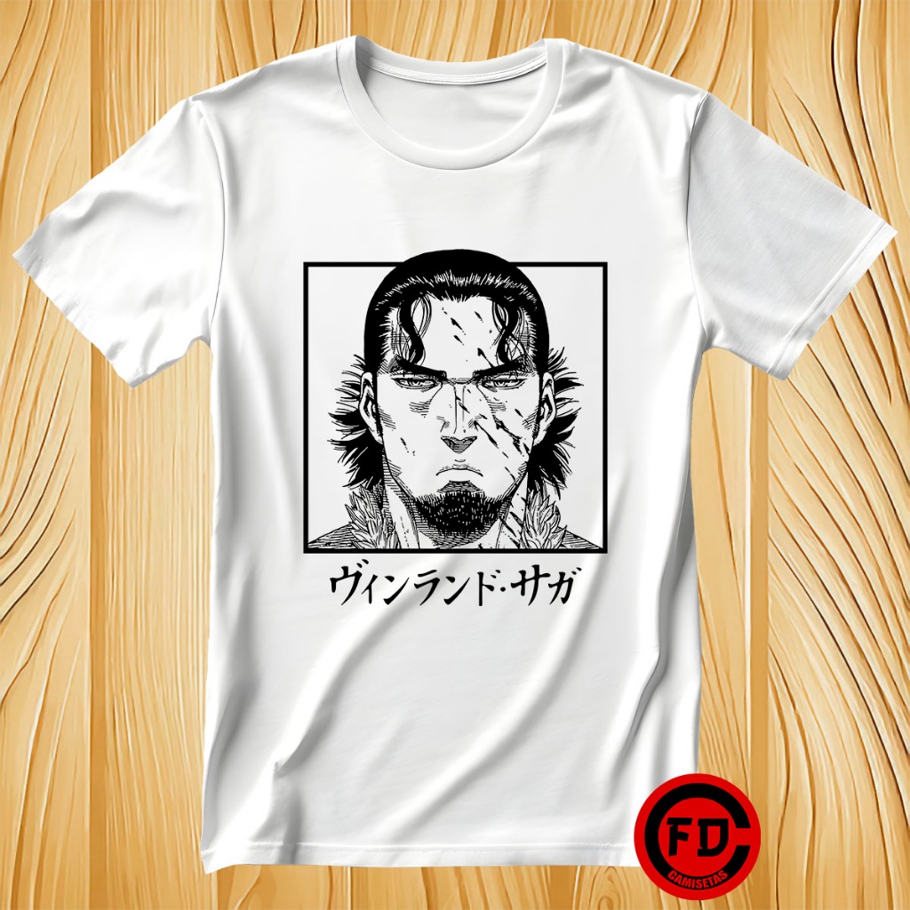 Camiseta Branca Vinland Saga Thors Snorresson Unissex