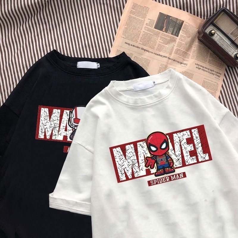 Camiseta Feminina Blusa Marvel Super Herói Spider Man Homem Aranha