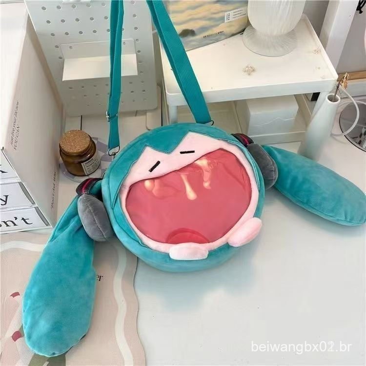 Mochila Anime Vocaloid Miku Itabag Estilo Casual Meme 25 * 25 cm Cantor Virtual Viagem Escola Bolsas de Laptop Fofas H