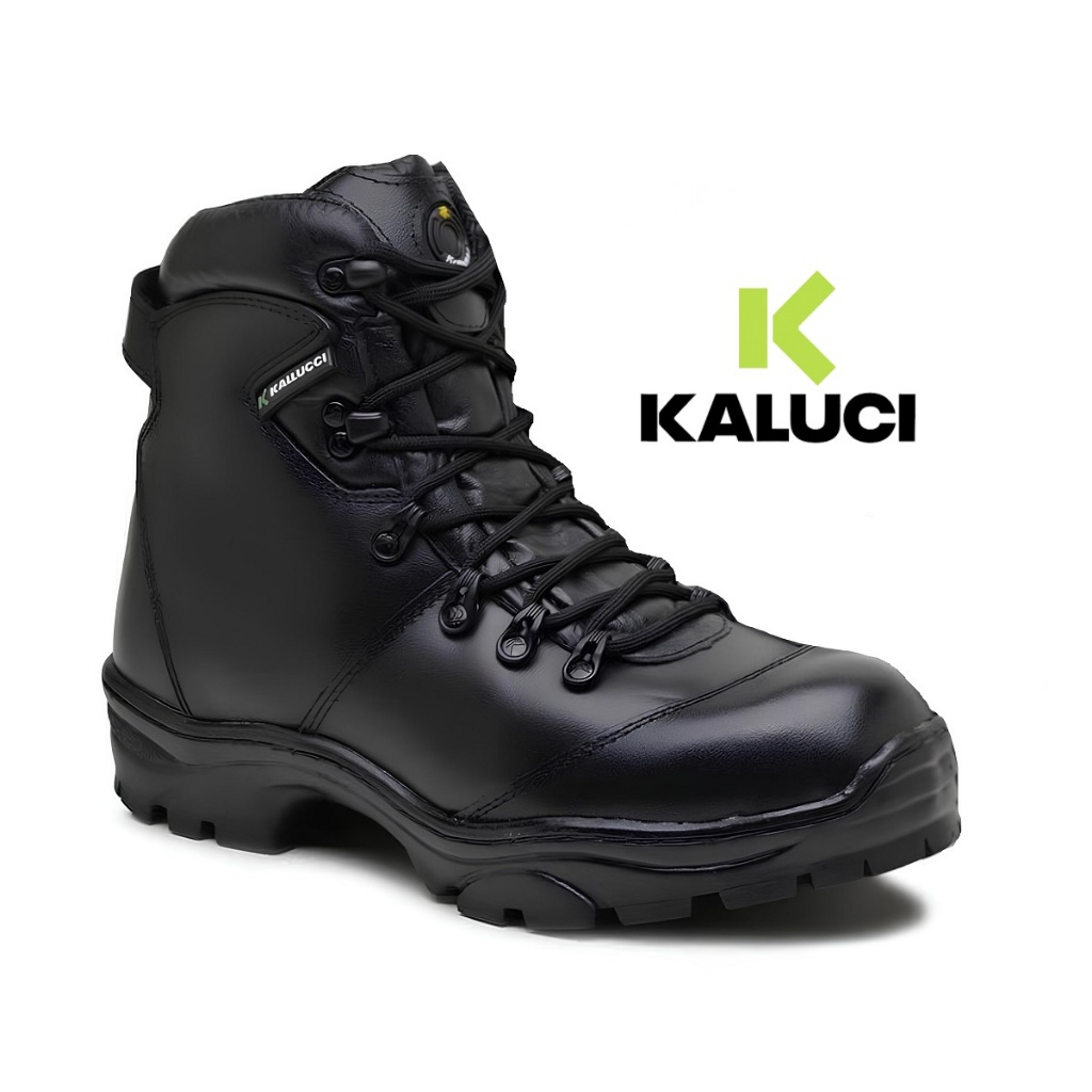 Bota Tática Militar Hidrofugada Everest Coturno Kaluci Preta